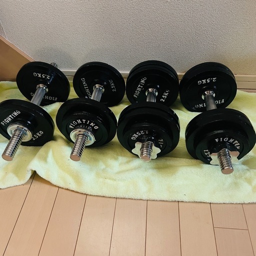 ファイティングロードのダンベル　37.5kg　