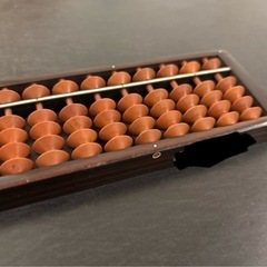 木製そろばん 27桁  の画像