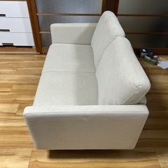 【2人がけコンパクトソファ】横幅115cmの画像