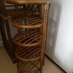 棚と電話台見たいな物、古い物ですが。の画像