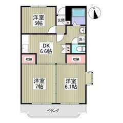 💕初期費用分割相談可、ファミリーにおすすめ３DK、駐車場あ…