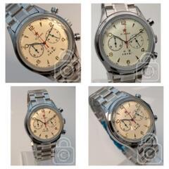 再考/中華ミリタリーの深遠さ【クラシックエディション/新品】クロノグラフ 24時間計 中国1963パイロットモチーフ アイボリー文字盤/３連ssの画像
