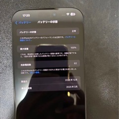 iPhone16  Pro Max 256gb  バッテリー最大容量100 国内版SIMフリー Appleの画像