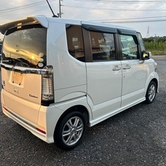 ローンブラックの方も分割OK  車検9年4月　NBOXカスタム　平成24年式  走行13万キロ　ナビ　テレビ　DVD   スマートキーの画像