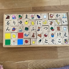 ブロック　ひらがなドミノ文字あそびの画像