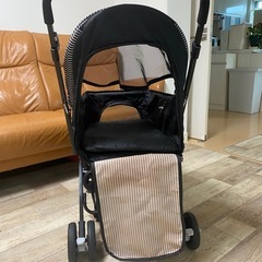 大型犬用ペットカート メッシュカバー付きの画像