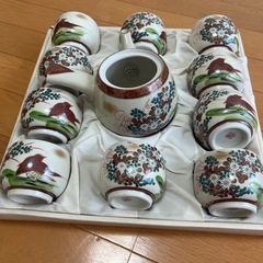 和風陶器 急須 & 湯呑み 9点セット（未使用品・無料）の画像