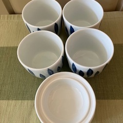 茶碗蒸し 食器 4点セットの画像