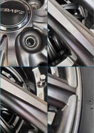 「商談中」⑱165/55R15新品タイヤ4本と中古美品ホイールとナット付き