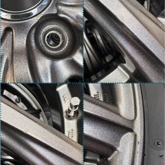 ⑱165/55R15新品タイヤ4本と中古美品ホイールとナット付きの画像