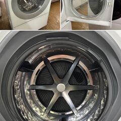 地域限定送料無料　美品【 Panasonic 】パナソニック キューブル Cuble 洗濯7.0㎏/乾燥3.5㎏ ドラム式洗濯乾燥機 温水泡洗浄W マンションサイズ NA-VG730Rの画像