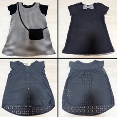 子ども服 ワンピース Tシャツ 90cm 4枚 まとめ売り 女の子の画像