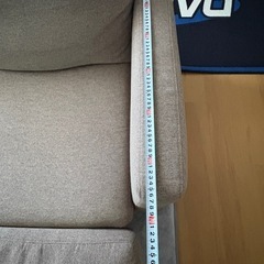 カウチソファ　グレー　３Ｐの画像