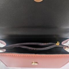 2 way ハンドバッグ ショルダーバッグ キャメル ブラウン 茶 レディースの画像