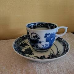 ロイヤルブルー伊万里焼・デミタスコーヒーカップ＆ソーサーの画像