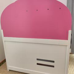 【取引者決定】マザーガーデン 木製 ピンク おままごとキッチンの画像