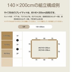 【Anuri】ベビーサークル　140×200の画像