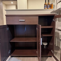 ※受け渡し前【無料】キッチンボード　カップボード　食器棚の画像