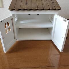 【salut!】おうちシリーズ木製二段収納の画像