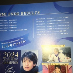 🌟限定商品になります　　ボートレース年間王者　毒島誠選手　遠藤エミ選手　　サイン入りミニクリアファイルの画像