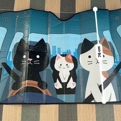 車 サンシェード 猫の画像