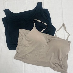 2点セット　無印良品　プラタンクトップ&プラキャミソールの画像