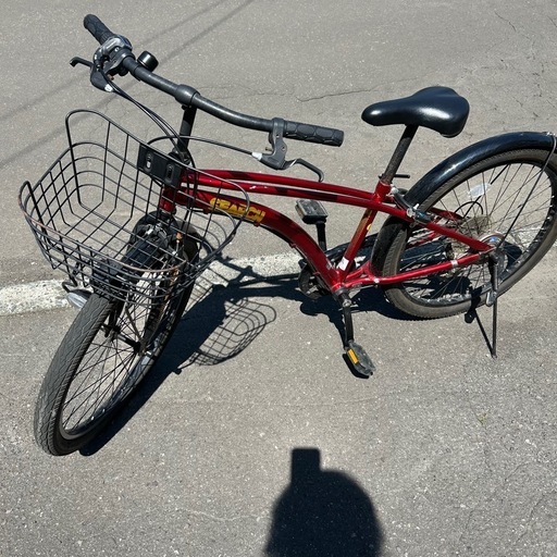 24インチ自転車子供用 (まそら) 百合が原のクロスバイクの中古あげます 