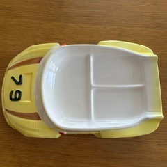 　車　お子様ランチプレート　陶器の画像