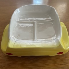 　車　お子様ランチプレート　陶器の画像