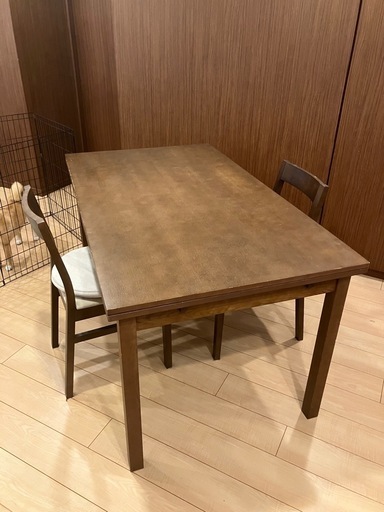 無印良品　ダイニングセット＋学習椅子+AREAのカーペット