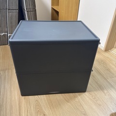 収納ケース グレーの画像