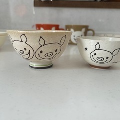 ラッキーピッグ　食器セットの画像