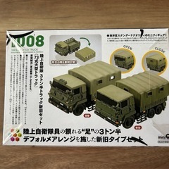 miniQ 008 陸上自衛隊3トン半トラック新旧セットの画像