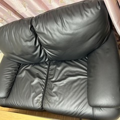 2人掛けソファ+コタツの画像