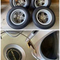 ヤリス ヴィッツ アクシオ シエンタ 等 アルミホイール 6-14+38 4H 100 114.3　ブリヂストン VRX 175/70R14 14インチ スタッドレス 4本セット の画像
