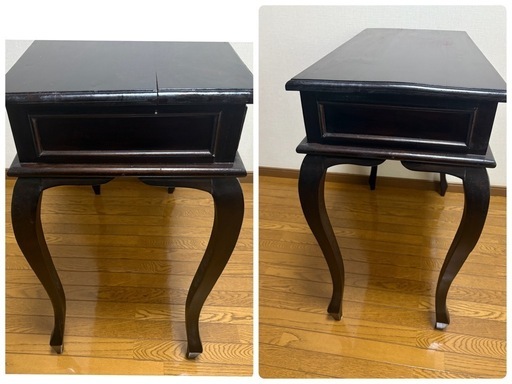 【美品】オシャレなアジアンテーブルとイスのセット