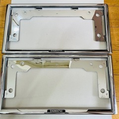 🌈ダイハツ⭐️純正ナンバーフレーム⭐️前後2枚セット⭐️DAIHATSUの画像