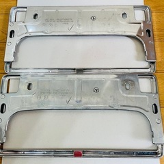 🌈トヨタ⭐️純正ナンバーフレーム⭐️前後2枚セット⭐️TOYOTAの画像