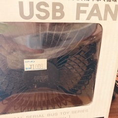 中古美品　2個　USB扇風機　卓上扇風機　の画像