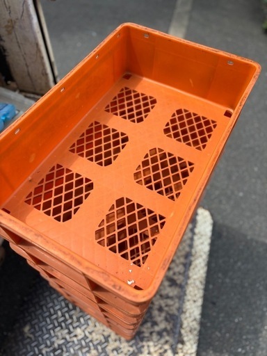 40個　希少 レトロ　コロバン　コンテナ パン ケース　プラ フード 配達箱 貴重 古い 昭和 古道具 アンティーク