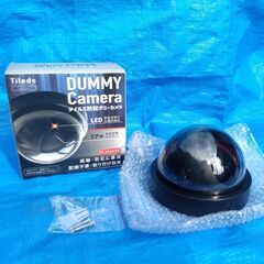 ★新品・未使用!! 配線工事不要！★ 防犯ダミーカメラ LED赤色点灯で心理的威圧!!の画像