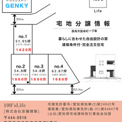 【西尾市国森町】 分譲宅地販売中🏠　1420万～1650万…
