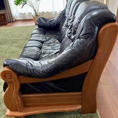 ソファ3人掛け(木枠付き)の画像