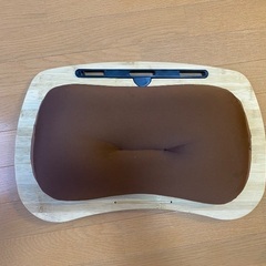 SUMISKY 膝上テーブル ラップデスク ノートパソコンデスク 枕クッション 天然竹 タブレット ノートパソコンテーブル (55 x 35 cm)の画像