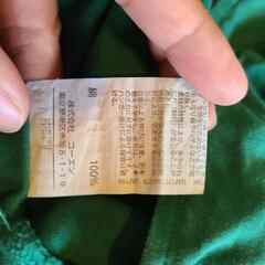 ワンピース coen freeサイズ 緑 綿素材の画像