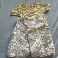 50-60cm 赤ちゃん短肌着&ショートオール&ロンパース&厚手ベスト　計17着その他の画像