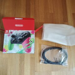外箱のみ ニンテンドースイッチ Proコントローラー スプラトゥーン2 エディション 付属品あり　※注意 本体は一切ありません。※の画像