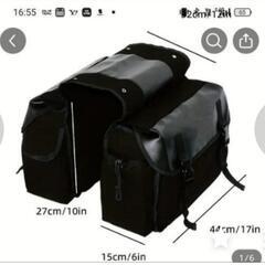 バイクサドルバッグ　黒　　新品未使用の画像