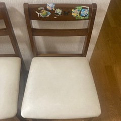 ダイニングチェア×2  木の椅子　木製イスの画像