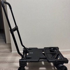 台車 2輪・4輪で使えるフラットカート ブラックの画像